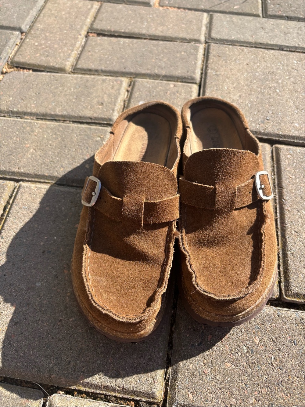 Women’s Tan-colored Suede Slip-On Loafers Womens 7 - Picture 2 of 5
